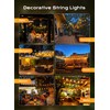 Brightown Outdoor String Lights Patio Lights, 100FT ST38 Shatterproof Dimmable