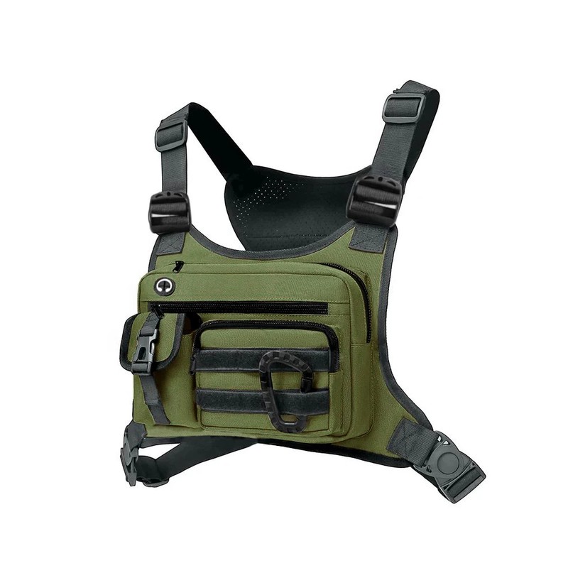 Tactical Chest Bag for Men, Water-Resistant Crossbody Sling Backpack with