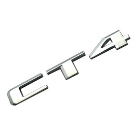 1x CT4 Rear Trunk Decklid Letter Adhesive Badge Emblem Nameplate Decals Fit for CT4 Sport (Chrome)