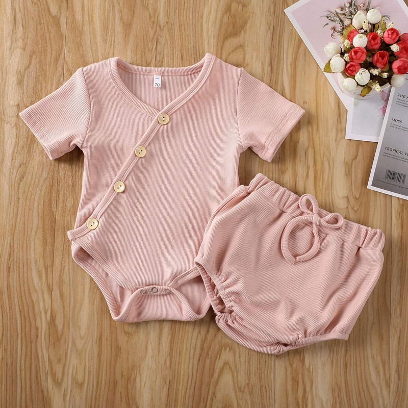 ITFABS Newborn Baby Boy Girl Pajamas Pjs Cotton Kimono Romper