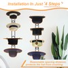 8 Pieces Cowboy Hat Organizer Hangers for Wall, Western Hat