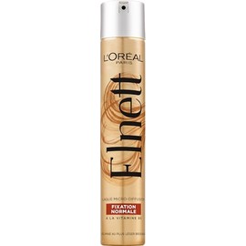 L'Oréal Paris Normal Fixing Varnish - Long Lasting 24 Hours - Soft Hold without Residue - New Formula - Enriched with Vitamin B5 - Elnett Satin - 400 ml