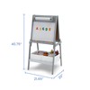 Delta Children Chelsea Double-Sided Storage Easel with Paper Roll and