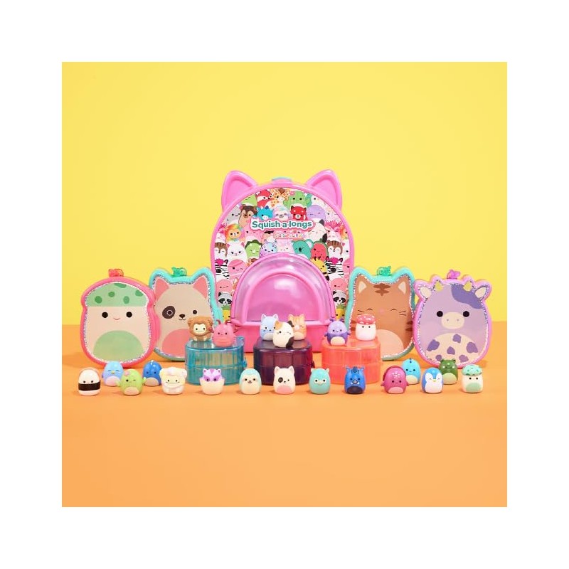Squish-a-longs 8 Pack - 1” Mini-Squish with 2 Accessories, 1