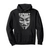 Forget The Rules Hacker Mask Picture From Words Freedom Pullover