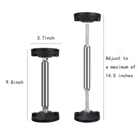 ZH-ZHENGHENG 2 Piece Sink Bracket, Adjustable Support Sink Legs Undermount Sink Support Bar Stainless Steel Bracket Kitchen Sink Repair System