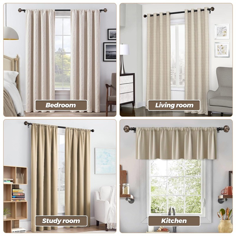 Curtain Rods 32 to 58 Inches (2.6 to 4.8 ft),