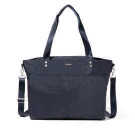 Baggallini Carryall Laptop Tote - Medium 12x19 Inch Travel Crossbody Shoulder Bag