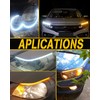 Qasim 60cm White&Yellow Cars DRL LED Strip Daytime Running Lights