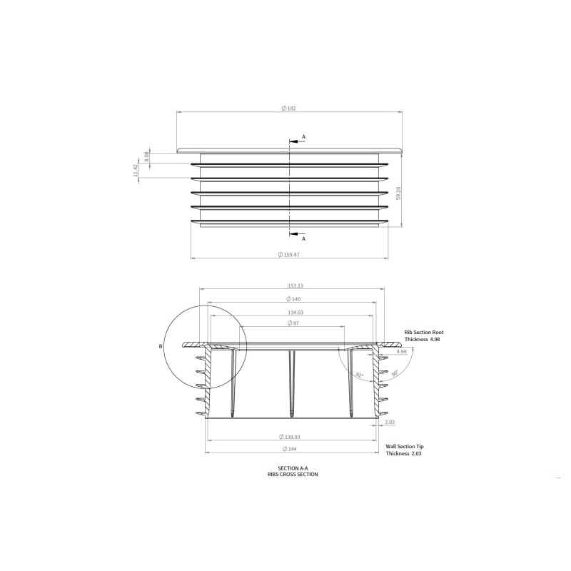 FlueSnug FS5 100mm Flue Fitting