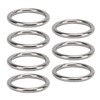 7 Pcs 304 Stainless Steel Metal O Ring Waterproof Rustproof