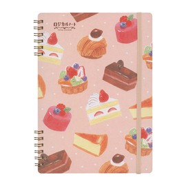 Nakabayashi NW-A521-1 Swing Logical W Ring Notebook, Furukawa Shiko, Otome Time, A5/Square 0.2 inch (5 mm), 80 Sheets