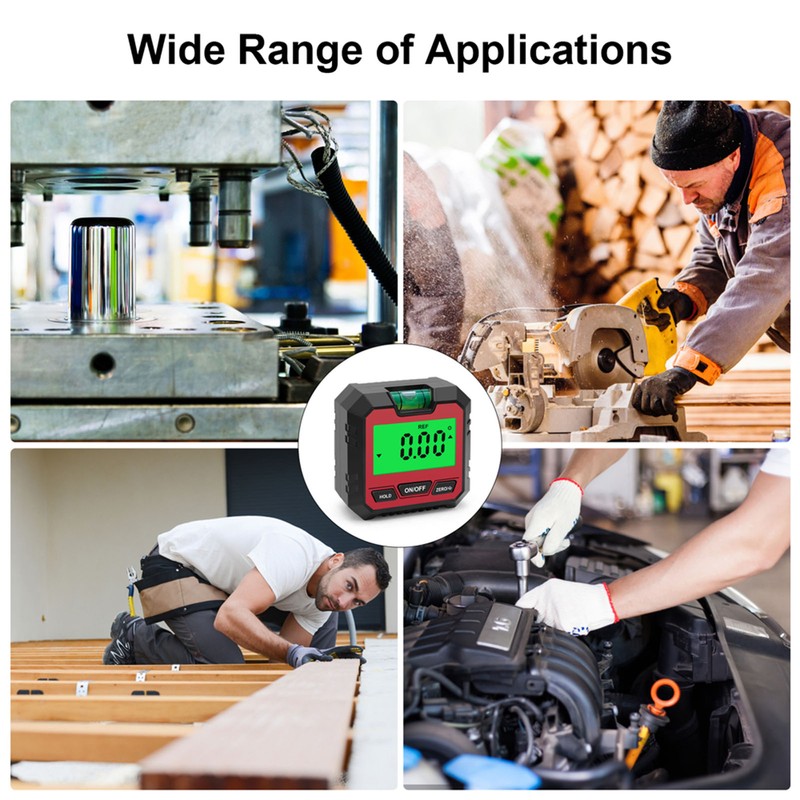 Digital Electronic Level and Angle Gauge, Angle Finder with Bubble