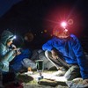 Bright LED Rechargeable Headlight USB Charging Sensing Hiking Head Lamp