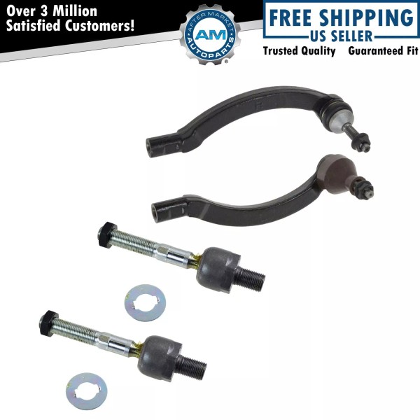 AM Autoparts Tie Rod End Inner Outer LH RH Set