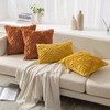 MIULEE Fall Burnt Orange Throw Pillow Covers 18x18 Inch, Soft