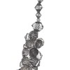 Swish Vetrobello Crystal effect faceted Beaded tieback, Charcoal