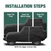 Waterproof Car Cover Compatible for Jeep Wrangler CJ,YJ, TJ &