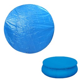 Pool Cover, 15FT Solar Pool Cover, Paddling Ground Swimming Pool Covers, Pool Solar Cover Rainproof Dust Covers Protection Cloth (2PCS Round)