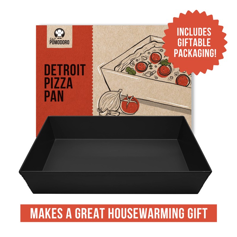 Chef Pomodoro Detroit Style Pizza Pan, 14 x 10-Inch /