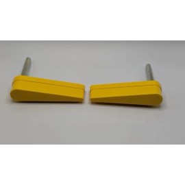 Pinball Life Williams / Bally Pinball Flipper Bat, Shaft Assembly, No Logo, 3 inch, Plain - WHITE 8 PACK