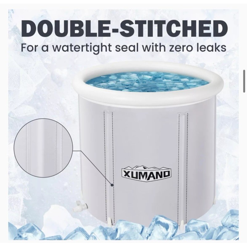 XUMANO Ice Bath Tub Cold Plunge Tub Outdoor, Ice Bath
