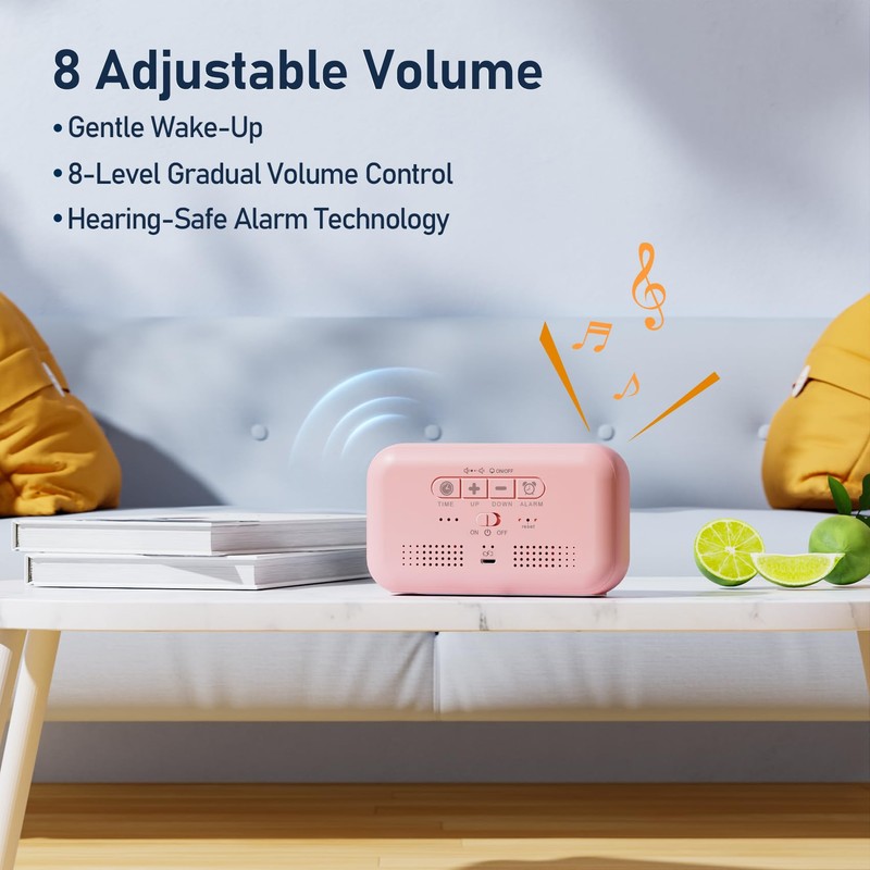 LATEC Alarm Clock, Digital Alarm Clock Bedside with LED Display,