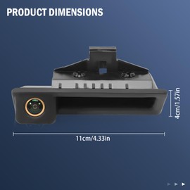 Rear View Camera AHD 1080P for 1 Series 3 5 Series X6 E39 E60 E70 E82 E90 170 Degree Fisheye Only Works with Monitor Radio Main Unit that Supports ONE AHD 1080P Video Signal