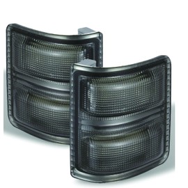 Stark Industries Smoked Lens Switchback LED Side Mirror Marker Lamps Compatible With 2008-16 Ford F250 F350 F450 Super Duty - 2Pcs Smoked Lens Amber LED Signal Towing Side Mirror Turn Signal Light