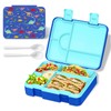 Mangoin Bento Lunch Box for Kids, Leak-Proof 5-Compartment Cute Lunchbox