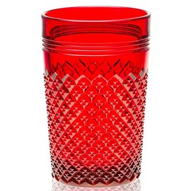 Tumbler - Addison Pattern - American Made - Mosser Glass USA (Red)