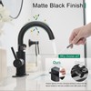 VOTON Bar Sink Faucet, Bathroom Kitchen 360° Rotatable Faucet, Matte