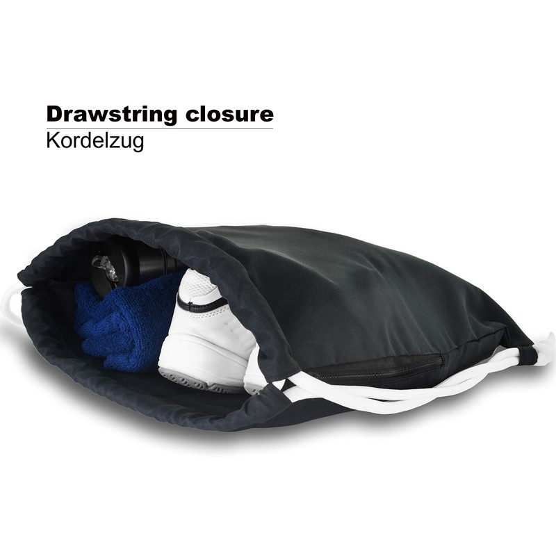 EXPRESS-STICKEREI Gym Bag Funny Saying | Bag Black Waterproof Sports