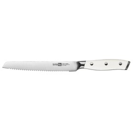 Klaus Meyer Stahl High Carbon Exclusive German Steel 8 inch Bread Knife (White)