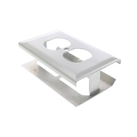 Wiremold G3043BE 3000 Series Single Gang Duplex Device Plate, Gray