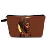 YULUENZE African American Lady Makeup Bag Cute Small Organizer Bag