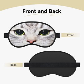 Cat Eyes Sleep Eye Mask, Comfortable Eyeshade for Sleeping, Cover Lightweight Funny Sleeping Blindfold for Men and Women