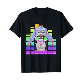 Cyber Punk Girl Cosplay Manga Gas Mask Anime T-Shirt