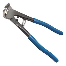 Tile Nipper, Offset Jaws, Blue