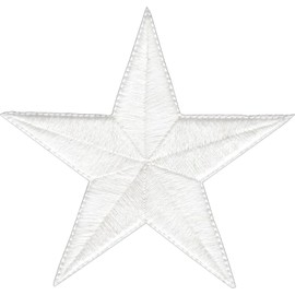 Glow in The Dark Star - Embroidered Iron On Patch