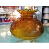 H & H NOS Vintage Amber 10" Glass Shade -