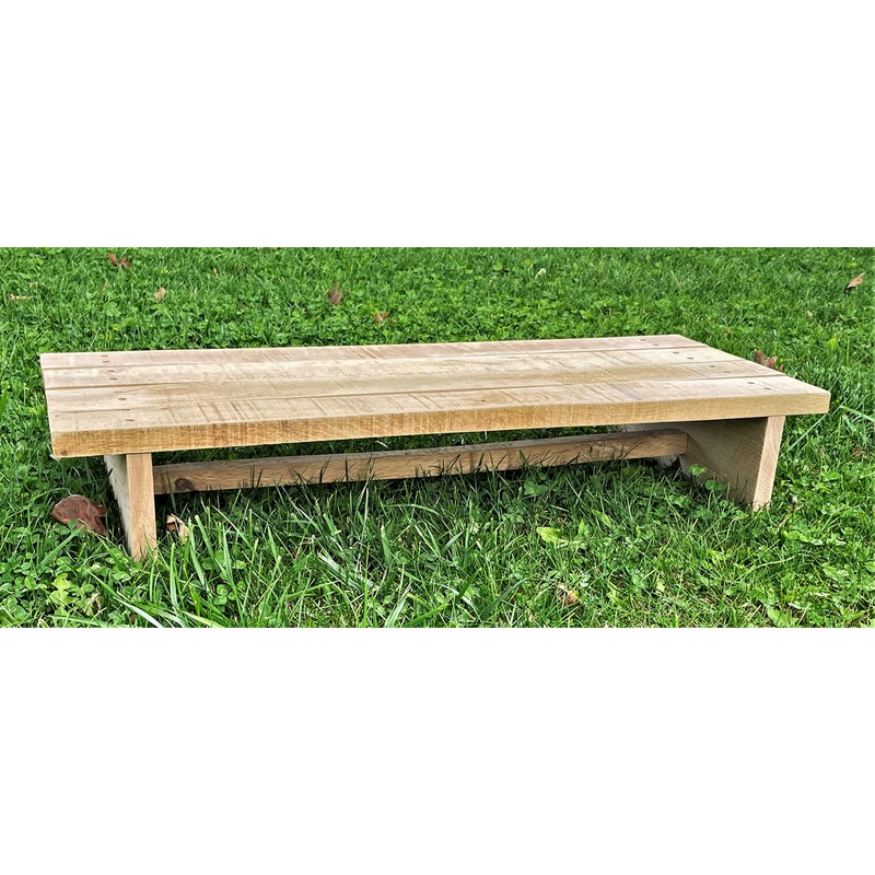 Classic Amish Reclaimed Wood Deck/Spa Step, Patio Door Platform, Indoor/Outdoor
