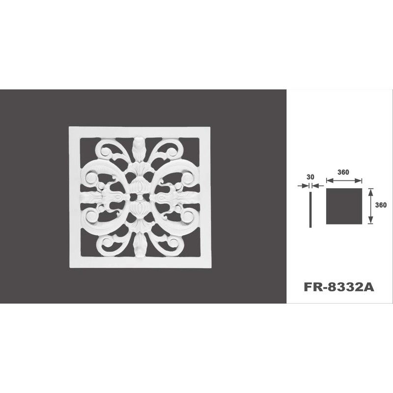 1 Ornament | Relief | Wall | Decor | PU