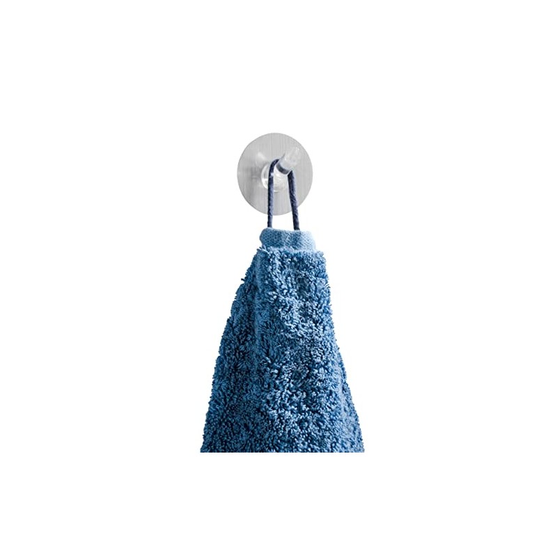 Wenko Hook Static-Loc Size M in Silver, PET/Polycarbonate 5 x