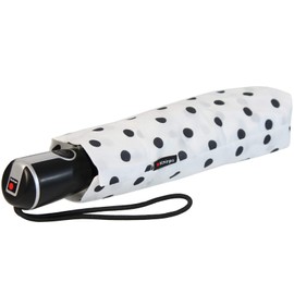 Knirps Large Duomatic Pocket Umbrella Large Duomatic, White-black