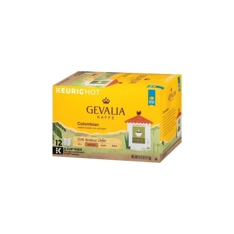PACK OF 3 - Gevalia Colombian Coffee K-Cup Pods 12