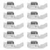 10Pcs Zipper Foot Stainless Steel Multifunctional Strong Practical Sewing Machine