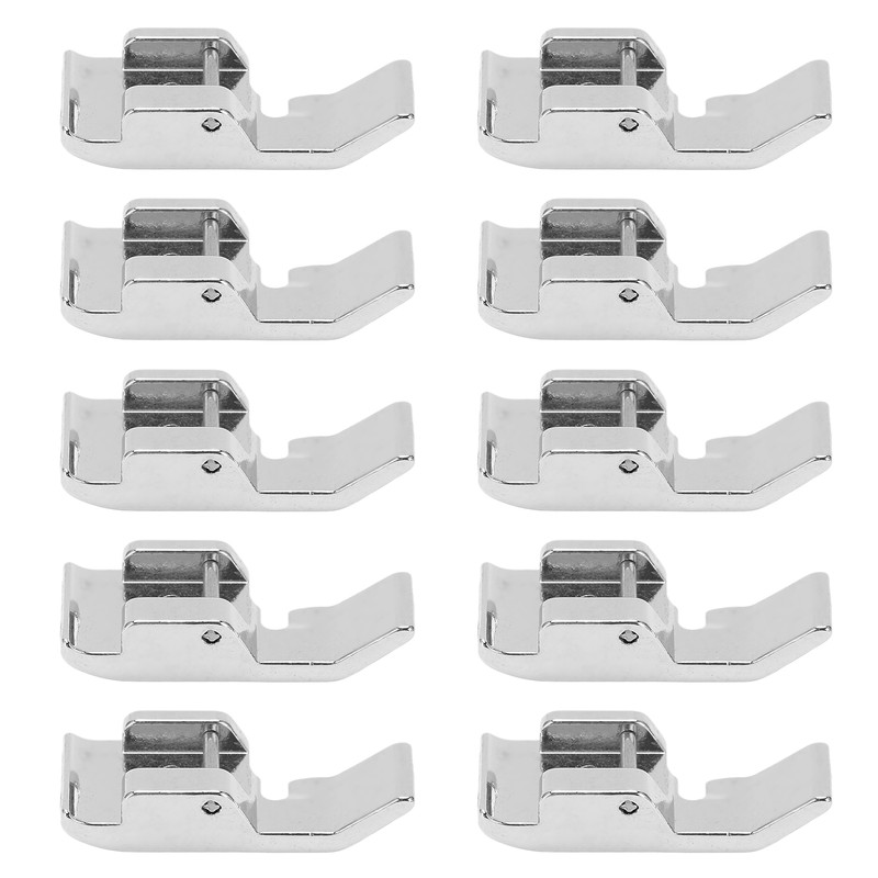 10Pcs Zipper Foot Stainless Steel Multifunctional Strong Practical Sewing Machine