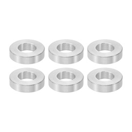 PATIKIL M8 Aluminum Spacers, 6pcs Metal Spacers for 5/16 or M8 Screw Bolts, 5/16" ID x 5/8" ID x 5/32" L Unthreaded Standoff, 8.2x16x4mm