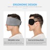 Fistech Sleep Mask for Men Women,100% Cotton with Fully Adjustable
